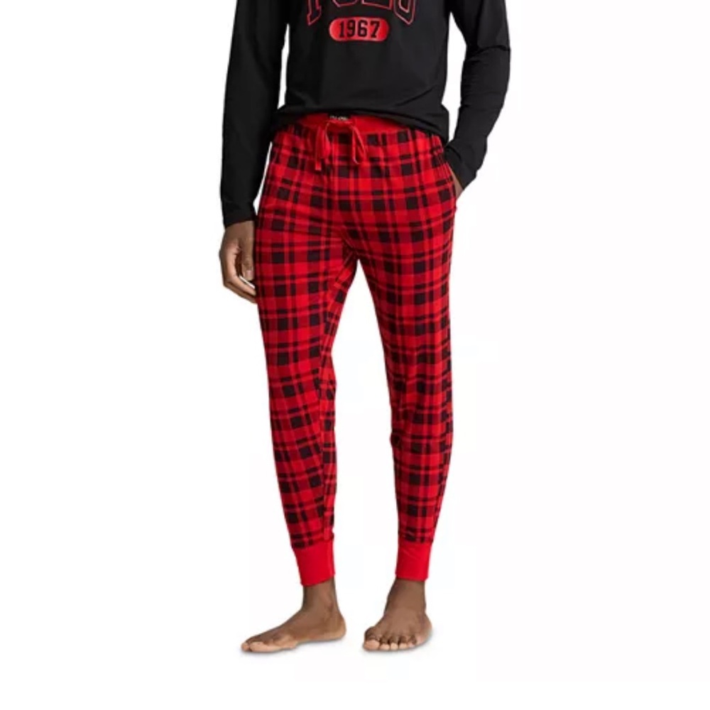 Polo by Ralph Lauren Red Plaid Men's Pajama Set